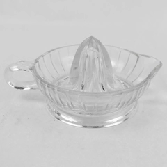 Clear Glass Citrus Juicer Reamer with Handle