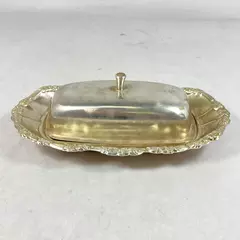 Vintage WMF Ikora Silver Plate Butter Dish And Lid