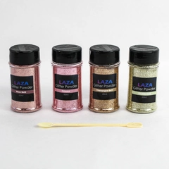 4 Laza Ultra Fine Glitter for Scrapbooking and More Pink Golds Unopened