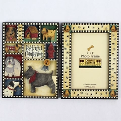 Amcal Inc. Debbie Mumm Miniature Folding Frame 2x3 Faithful Companion Dogs