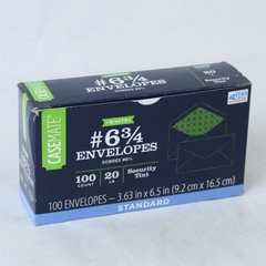 Casemate #6 3/4 Standard Envelopes Count 100 Size 3.63" x 6.5"