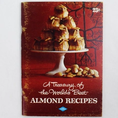 1963 Treasury of the World's Best Almond Recipes Blue Diamond Booklet Near Fine