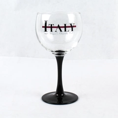 Italy 1998 Mayor's Charity Ball Stemmed Wine Glass Drinkware Glassware
