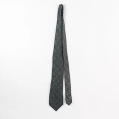 Vintage Giorgio Armani Cravatte Navy and Gray Pure Silk Men's Necktie Italy
