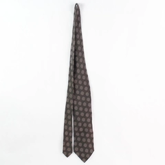 Vintage Giorgio Armani Cravatte Brown Polka Dot Men's Necktie Italy