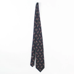 Vintage Giorgio Armani Cravatte Holly Leaf Pattern Pure Silk Men's Necktie Italy