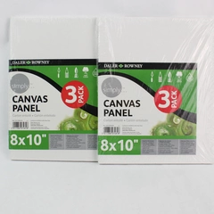 Lot of 2 Three Pack Canvas 8" x 10" Panels Daler Rowney Sealed Packaging