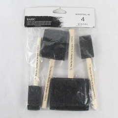 Walmart Basic Foam Brush Value Packs 4 Piece Set 1-3 inch