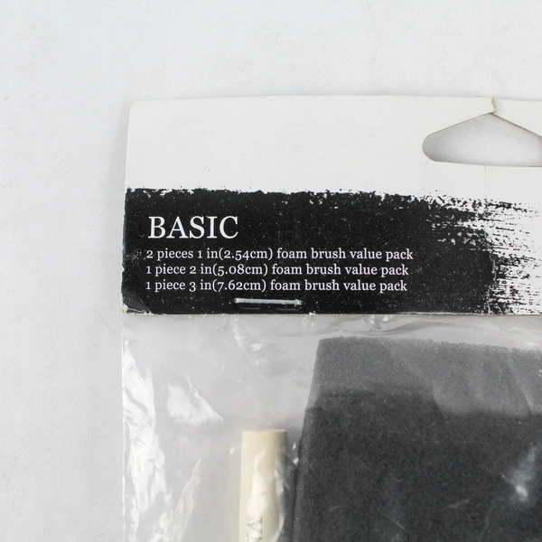 Walmart Basic Foam Brush Value Packs 4 Piece Set 1-3 inch