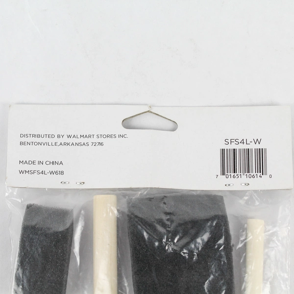 Walmart Basic Foam Brush Value Packs 4 Piece Set 1-3 inch