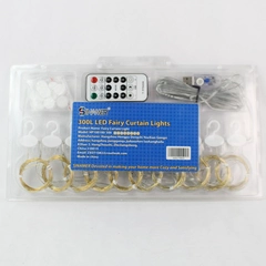 Sinamer 300L LED Fairy Curtain Lights New Sealed X002J79833
