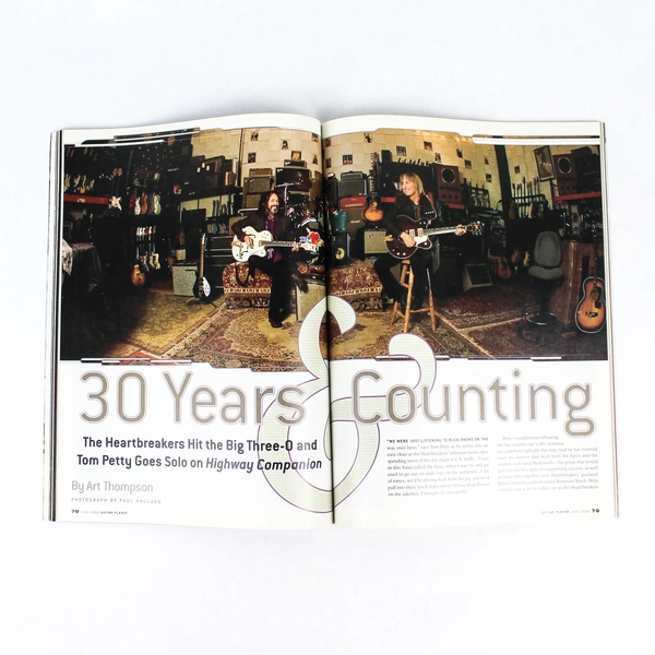 Guitar Player Magazine Exclusive Tom Petty & Mike Campbell July 2006 Vol 40 No 7
