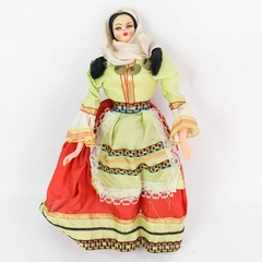 Vintage Greek European Style Traditional Folk Costume Doll 10"
