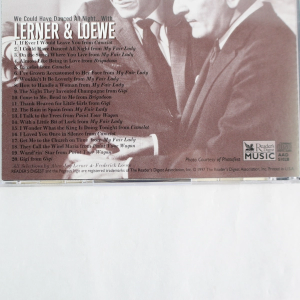 We Could Have Danced All Night With Lerner & Loewe CD 1997 Reader's Digest