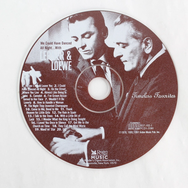 We Could Have Danced All Night With Lerner & Loewe CD 1997 Reader's Digest