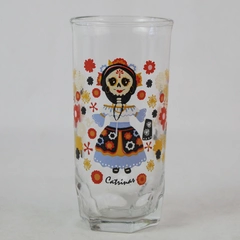 Doña Maria de Mexico Limited Edition Mexican Mole Catrinas Day of The Dead Glass