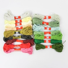 Lot of 16 Skeins Cross Stitch Thread Floss Embroidery Assorted Colors Crafts