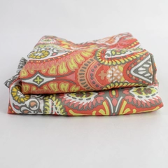 Set of 2 E & E Multicolor Paisley Patterned Wide Queen-Sized Pillowcases