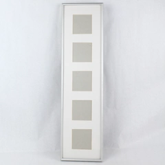 Grey Hanging Umbra 5 Photo Collage Picture Frame 3.25 x 3.25 in