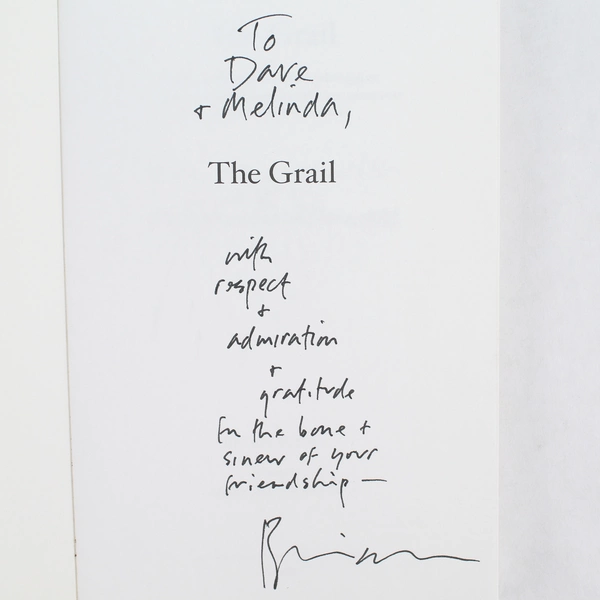 Signed book 'The Grail' by Brian Doyle 2006 Paperback