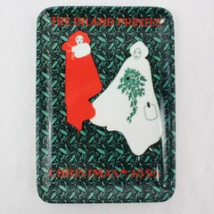 The Inland Printer Christmas 1895 Trinket Tray 4" x 5.75" Holiday Decor