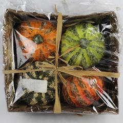 Set of 4 Craftland Pumpkin Autumn Thanksgiving Centerpiece Decorations