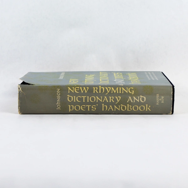 New Rhyming Dictionary and Poets Handbook By Burges Johnson 1957 HC