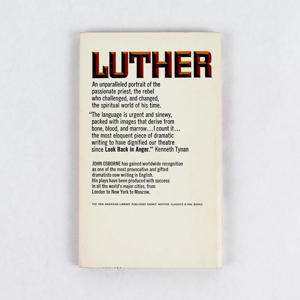 Luther By John Osborne 1961 Paperback Book