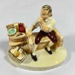 Vintage 1957 Sebastian Miniature Colonial Glass Blower #6216 with Box & Leaflet