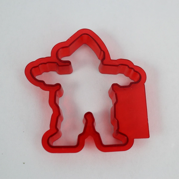 Set of 5 Red Plastic Christmas Cookie Cutters Holiday Baking