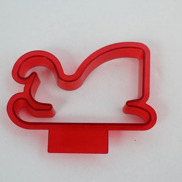 Set of 5 Red Plastic Christmas Cookie Cutters Holiday Baking