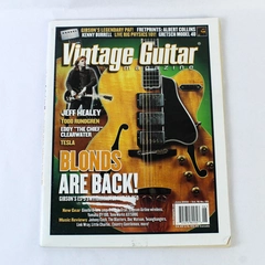 Vintage Guitar Music Magazine June 2002 Jeff Healey Tesla Blonds Are Back