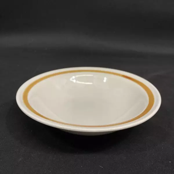 Set of 5 Genuine Stoneware Vanilla Spice Stoneware Fruit Bowls Beige 6 Inch