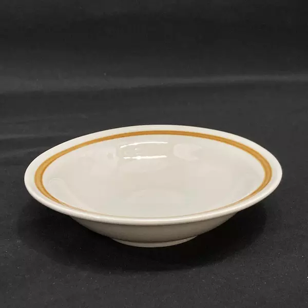 Set of 5 Genuine Stoneware Vanilla Spice Stoneware Fruit Bowls Beige 6 Inch