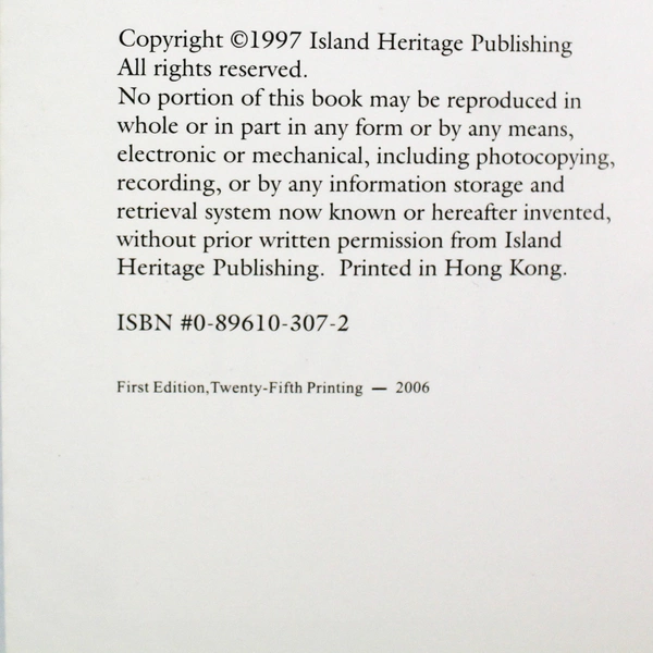 Things Hawaiian A Pocket Guide to the Hawaiian Language 1997 Paperback