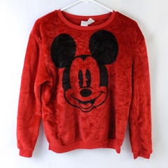 Disney Mickey Mouse Sweater Soft Red Kids Size Small
