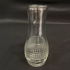 Vintage Good Seasons Glass Water And Vinegar Cruet No Lid 7" Diamond Pattern