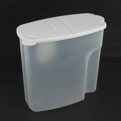 Sterilite Cereal Storage Container 6 Qt/ 5.7 L Clear Plastic & White Organizer