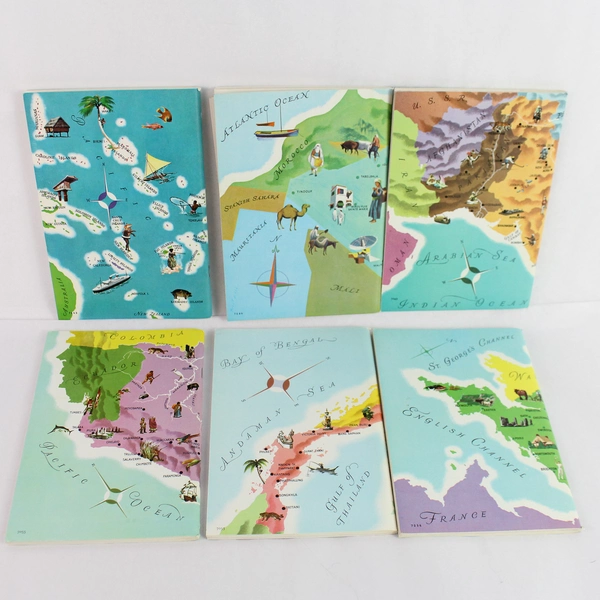 Around The World Program American Geographical Society Set Of 6 Nelson Doubleday