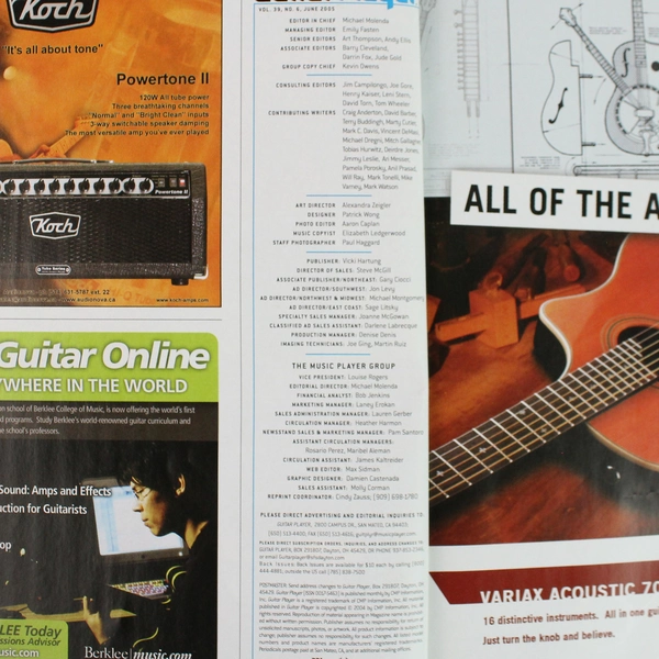 Guitar Player Magazine May 2005 Carlos Santana
