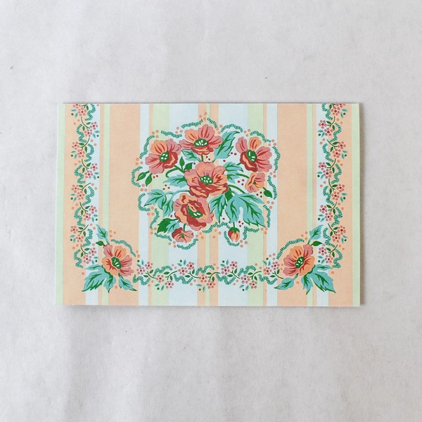 Lot of 7 Gibson Greetings Blank Floral Greeting Card With Envelope 3.75 x 5.75