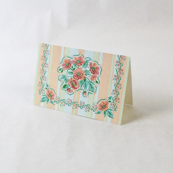 Lot of 7 Gibson Greetings Blank Floral Greeting Card With Envelope 3.75 x 5.75