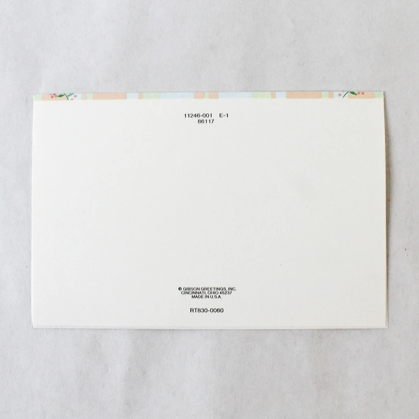 Lot of 7 Gibson Greetings Blank Floral Greeting Card With Envelope 3.75 x 5.75