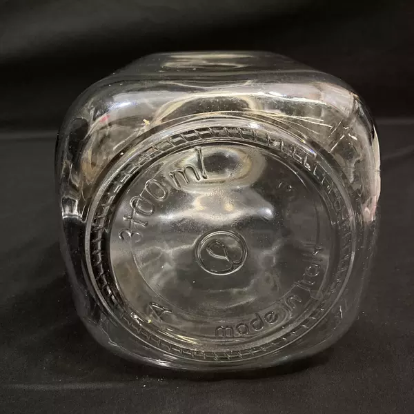 Clear Glass 3100 ml Storage Jar With Bail Lid Made In Italy