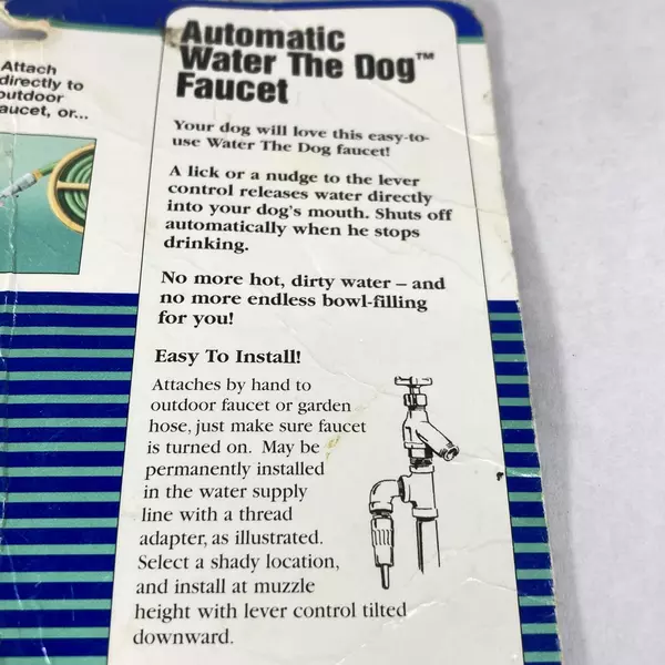 2000 Farnham Automatic Water The Dog Faucet Unopened