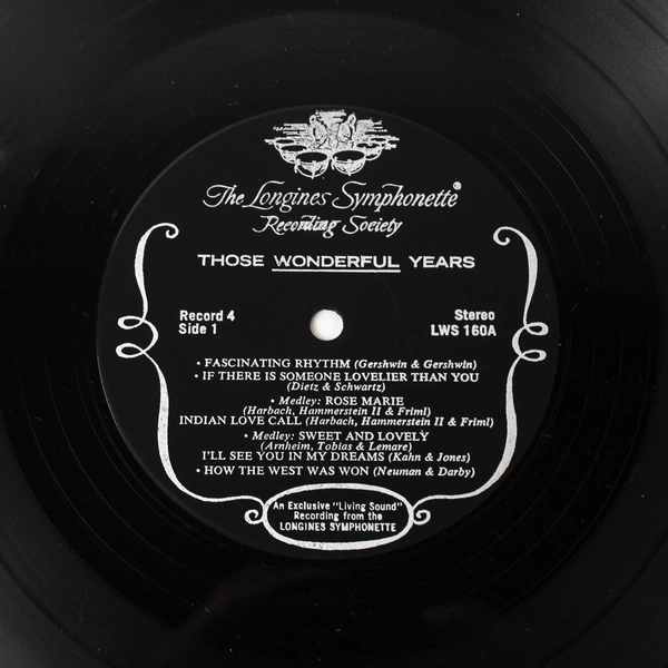 Those Wonderful Years Longines Symphonette Choraliers Vinyl Record Box Set of 6