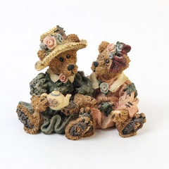 Vintage Boyds Bears & Friends 1995 Figurine Emma & Bailey Afternoon Tea #2277