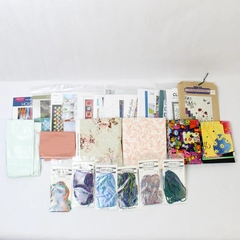 Vtg Quilting Lot of 6 Fabric Cuts 22 Patterns 6 Quilting Threads Various Brands