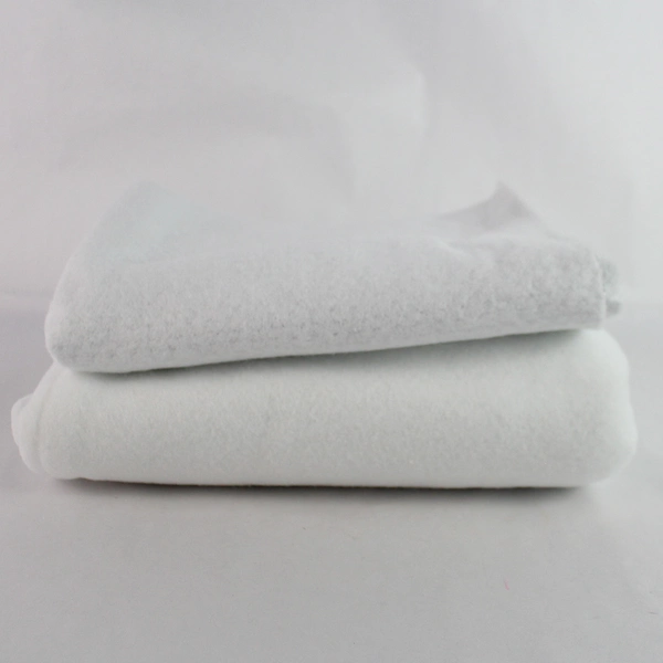 2 Piece Lot of White Needled Insulated Lining 45" x 80" & 19" x 45"