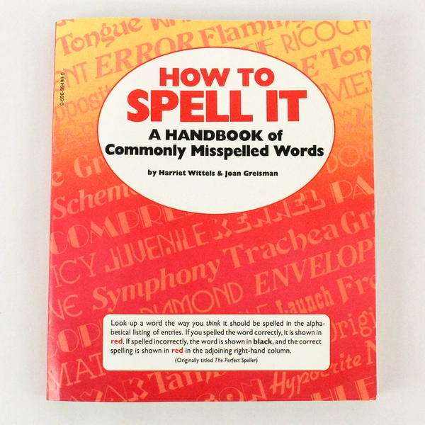 How to Spell It by Harriet Wittels and Joan Greisman 1973 Scholastic Paperback